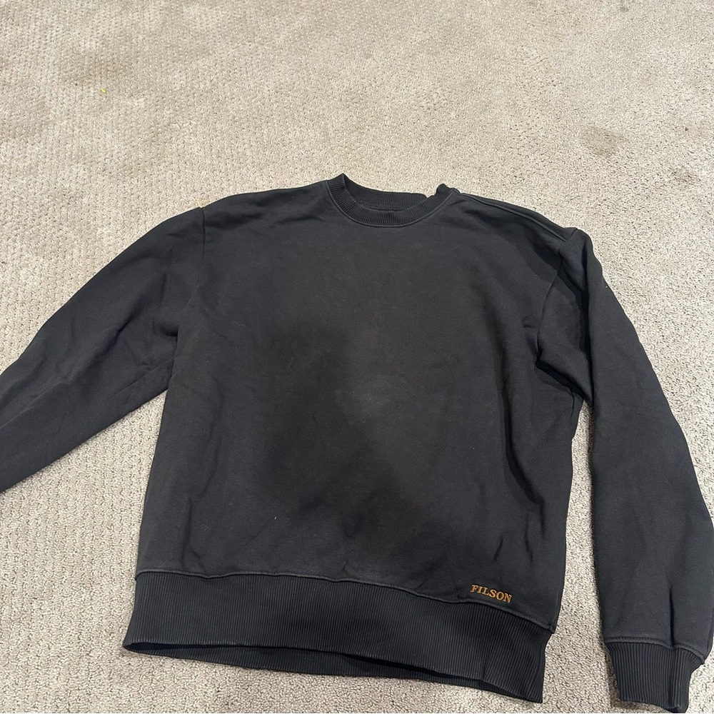 Filson Black Crewneck Sweatshirt